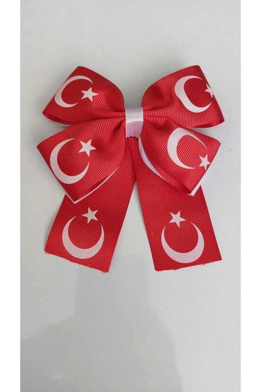 23 Nisan Ay Yıldız Türk Bayrağı Baskılı Kombin Toka Kırmızı Beyaz (paket Içeriği 11 Adettir.)