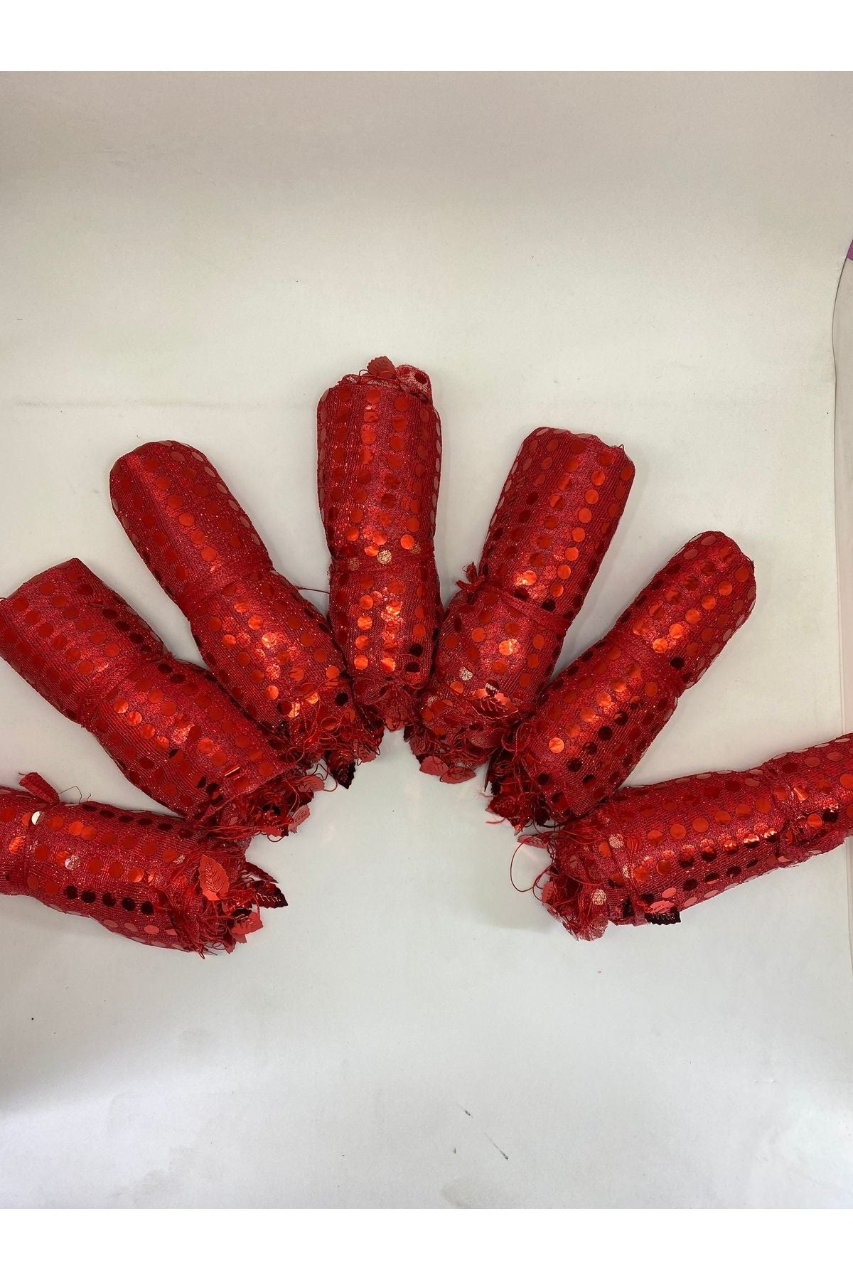 Kırmızı Halay Mendili, Gelin Mendili, Pullu Halay Mendili 10 Adet