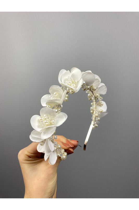 Selena Model Haar-Accessoire, Perlen und Kristallsteine für die Braut, Verlobungs-Haar-Accessoire