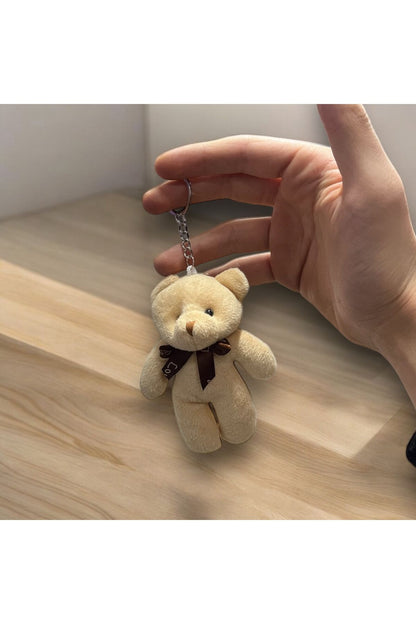 Peluş Ayıcık Fiyonk  Anahtarlık Ve Çanta Süsü, Doğum Günü Hediyesi