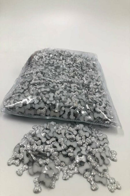50 Stück Schleifenschliffsteine - 7x12mm, praktisches Set zum Dekorieren und Basteln