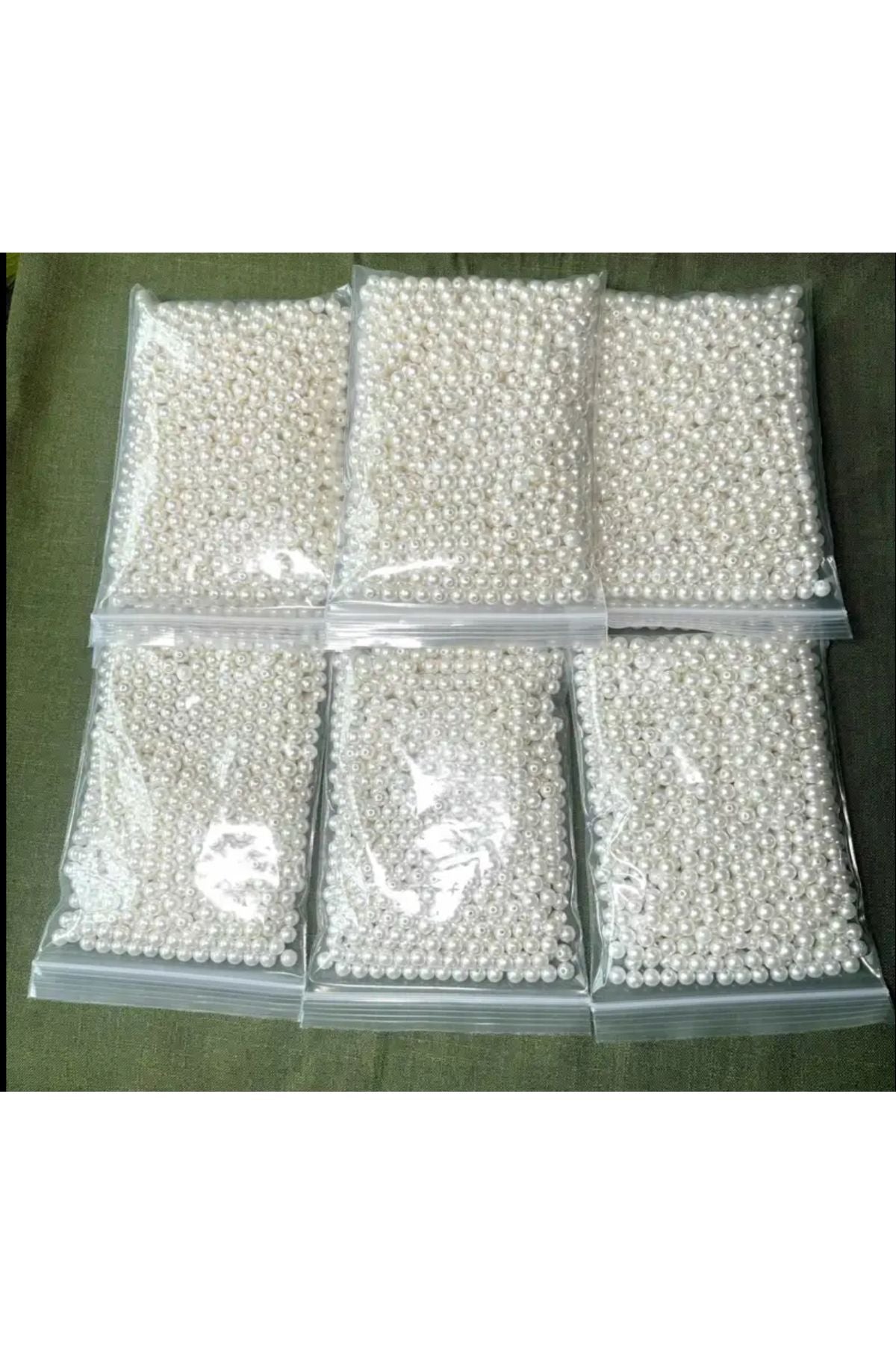 8mm 100 Gram Tam inci , Anahtarlı inci Yapımı Malzemesi , Hobi Ürünleri , Ekru İnci