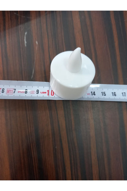 Led Mum Mum 12 Adet Tealight Mum Led Işıklı Dumansız Pilli Led Mum
