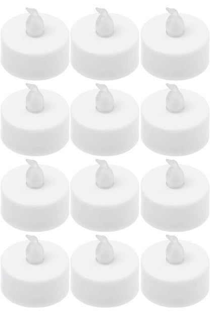 Ledli Tealight 12 Adet Mum