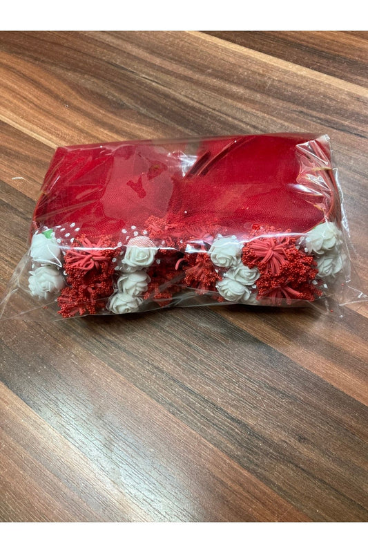 Kırmızı Nedime Tacı 10 Adet