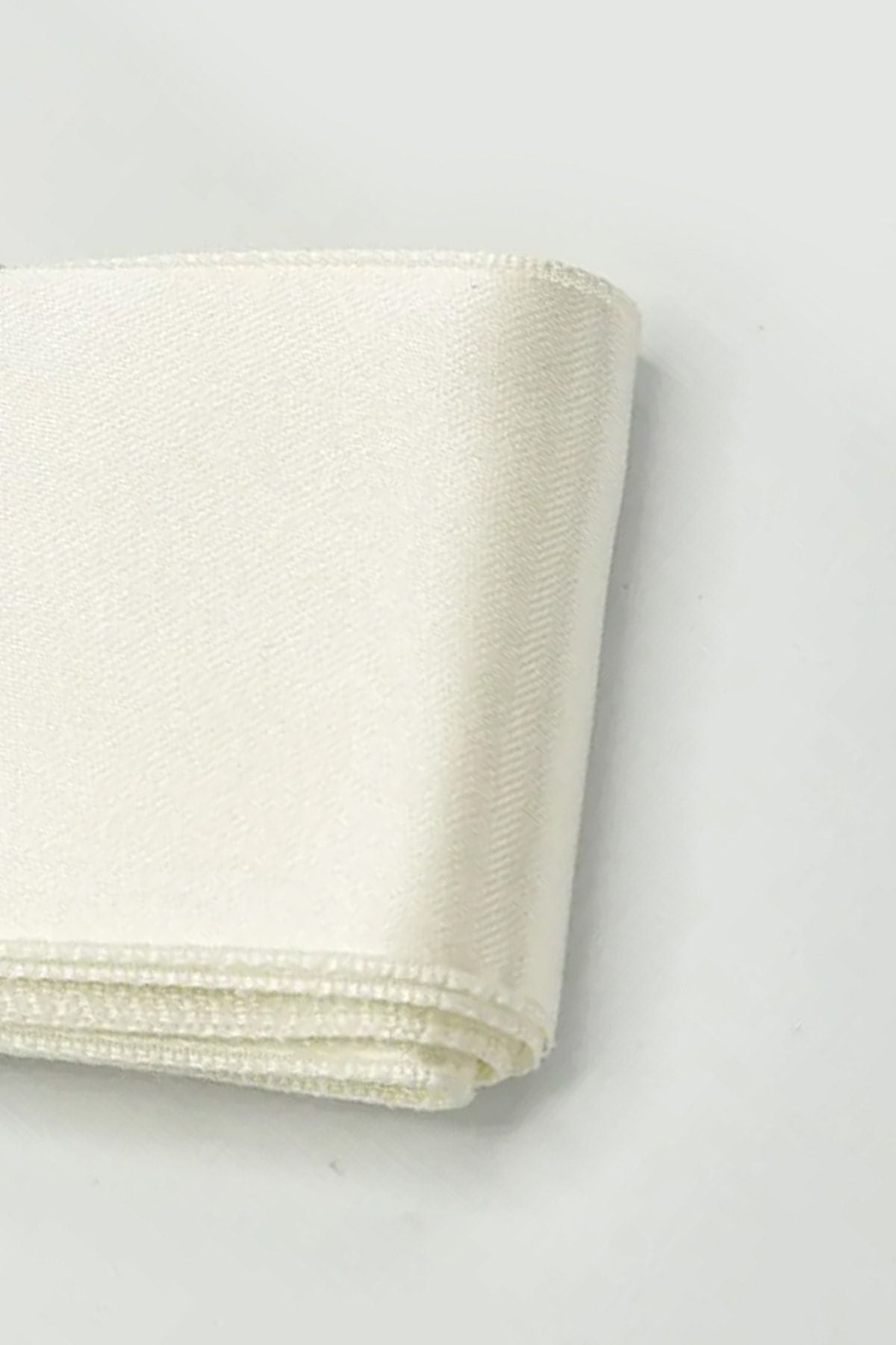 Krem Saten Kurdele 6cm Paket Bohça Süsleme Gelin Damat Çeyiz Süsleme Kurdelesi