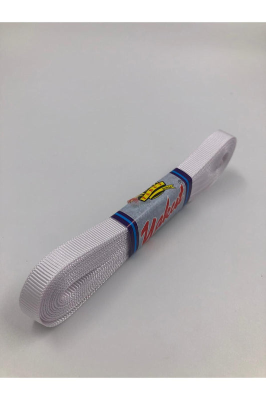 1cm 10mt Beyaz Grogren Kurdele