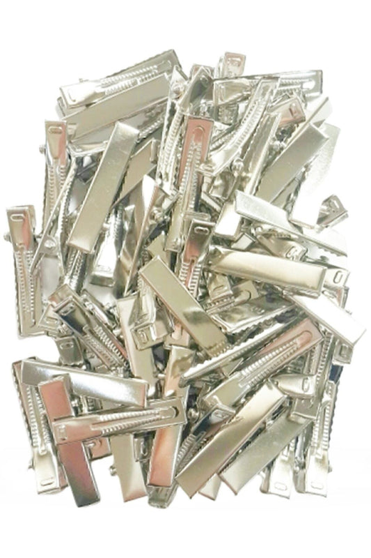 Metall-Spannzangenschnalle - Alligatorschnalle 50er-Pack 4,5 cm
