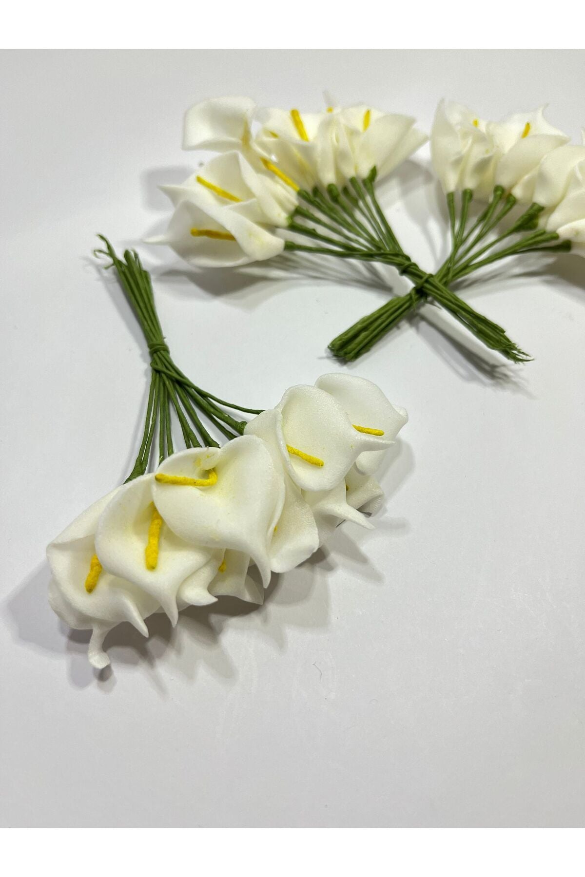 Deko-Calla, weiß, naturgetreu, 1 Bund, Kunstblume