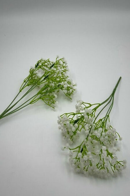 Natürlich aussehender grüner Gipsstrauß – Künstliches Zweigset