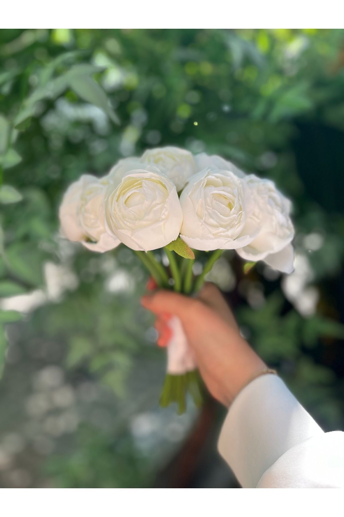 Pfingstrosen-Brautstrauß - Weißer Pfingstrosen-Brautstrauß - Blumenstrauß - Hochzeitsstrauß - Brautstrauß