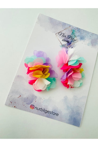 Kırmızı Colourful Kız Çocuk Klipsli Özel Günler Doğum Günü 23 Nisan Bayram