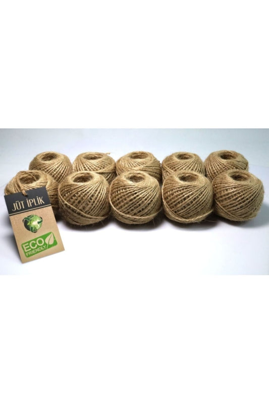 100 gr Jüt Iplik-10'lu Jüt Ip , Hasır Ip , Kırnap Ip , Doğal Ip , Çuval Ip