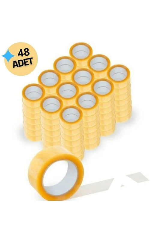 48 Adet 100 Mt Kopmayan Akrilik Koli Bandı