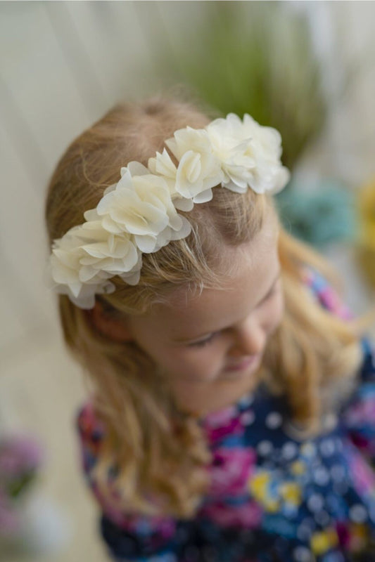 Ecru Mädchenkrone Frida