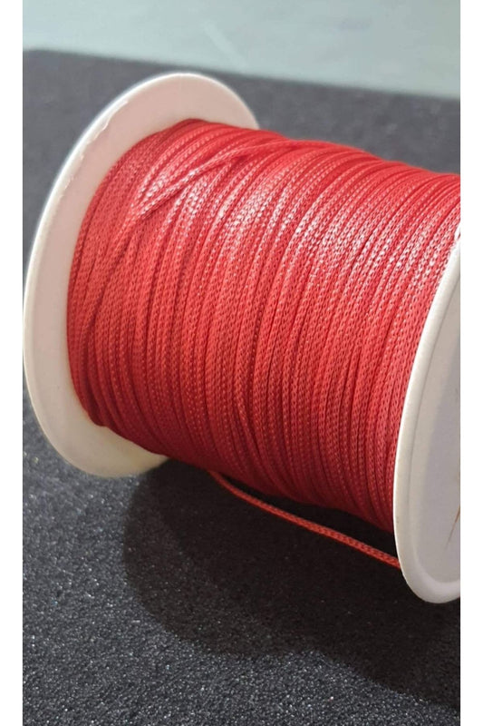 Paraşüt Ipi-bileklik Kolye Ipi Kırmızı Renk 0.8mm 100 Mt