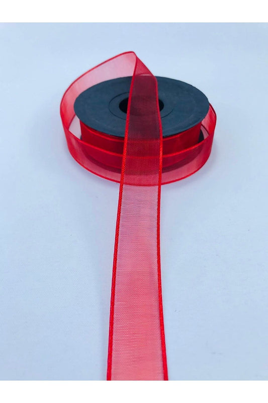 Kırmızı Hilton Kurdele 2,5 Cm 1 Metre