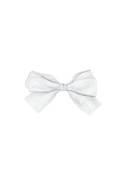 Saten Kurdele 6 cm Beyaz 5 Metre
