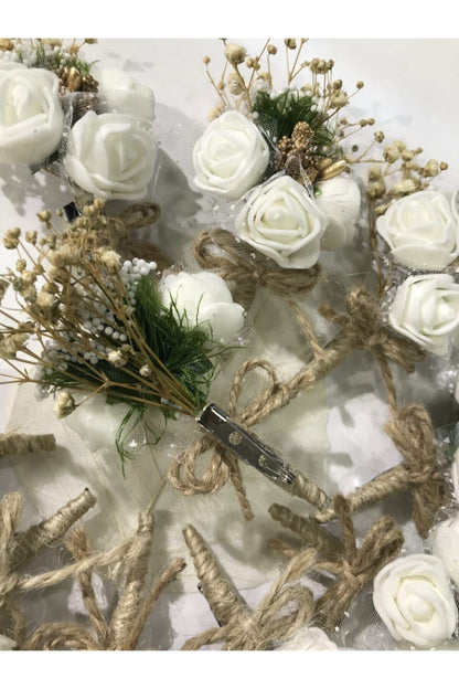 10 Adet Yaka Çiçeği - Sağdıç Çiçeği - Damat Çiçeği