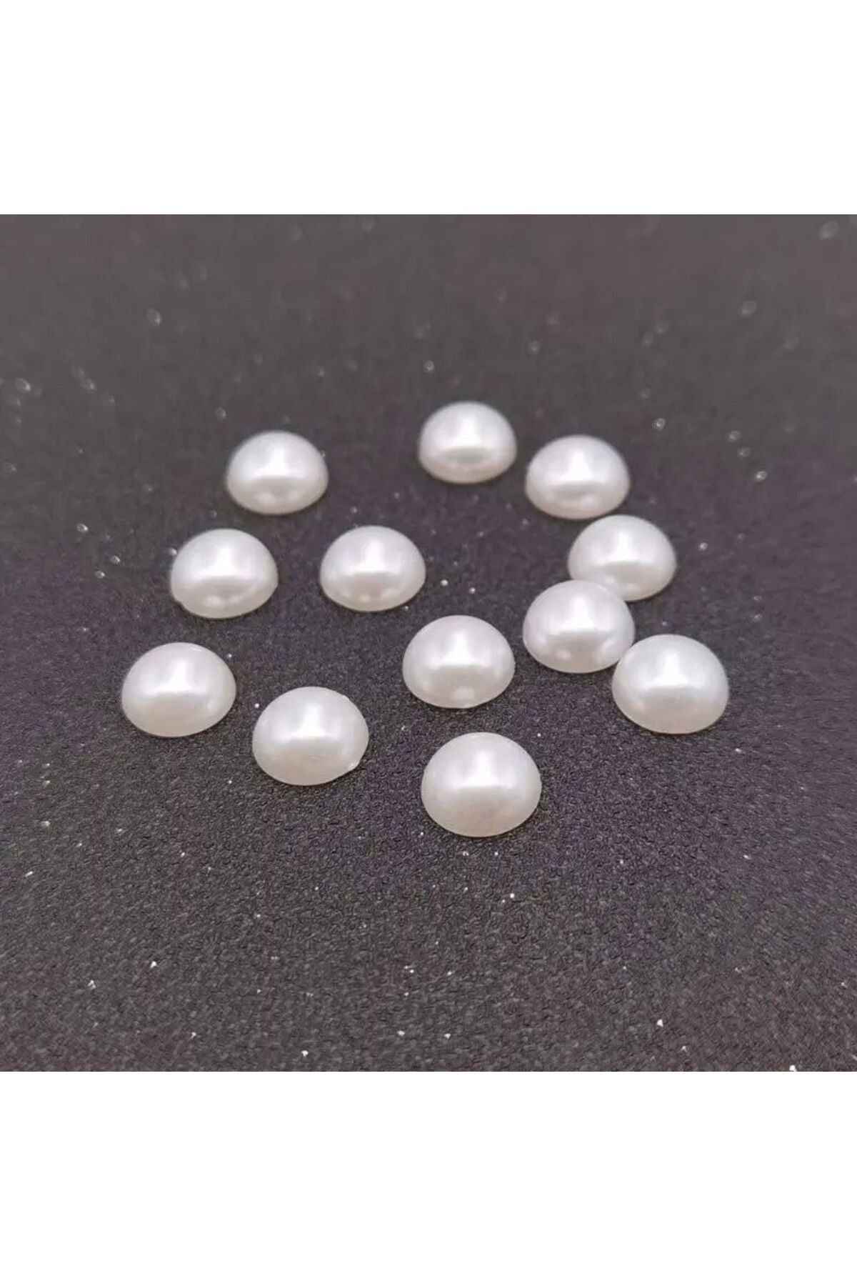 8mm Krem Renk Yarım İnci – El Sanatı ve Süsleme İçin (100 Adet)