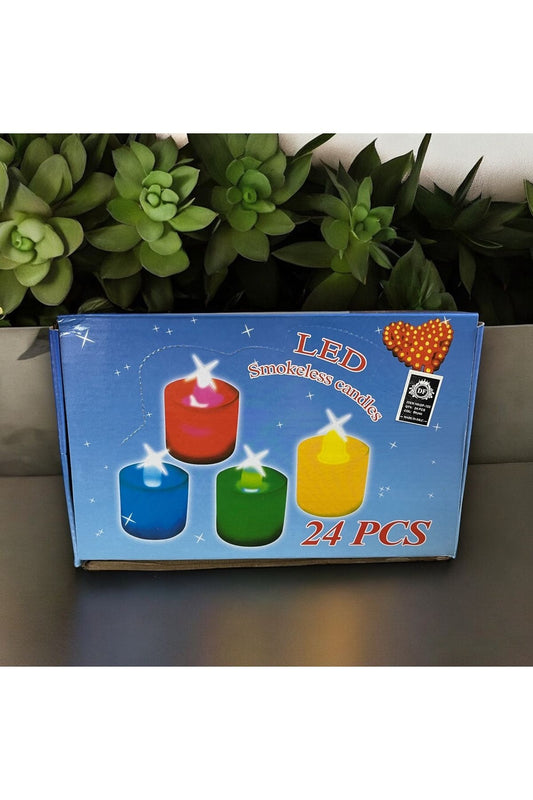 Led Mum 24 Adet bir Kutu İthal Led Mum , Süsleme Özel Günler için , Kutlama,