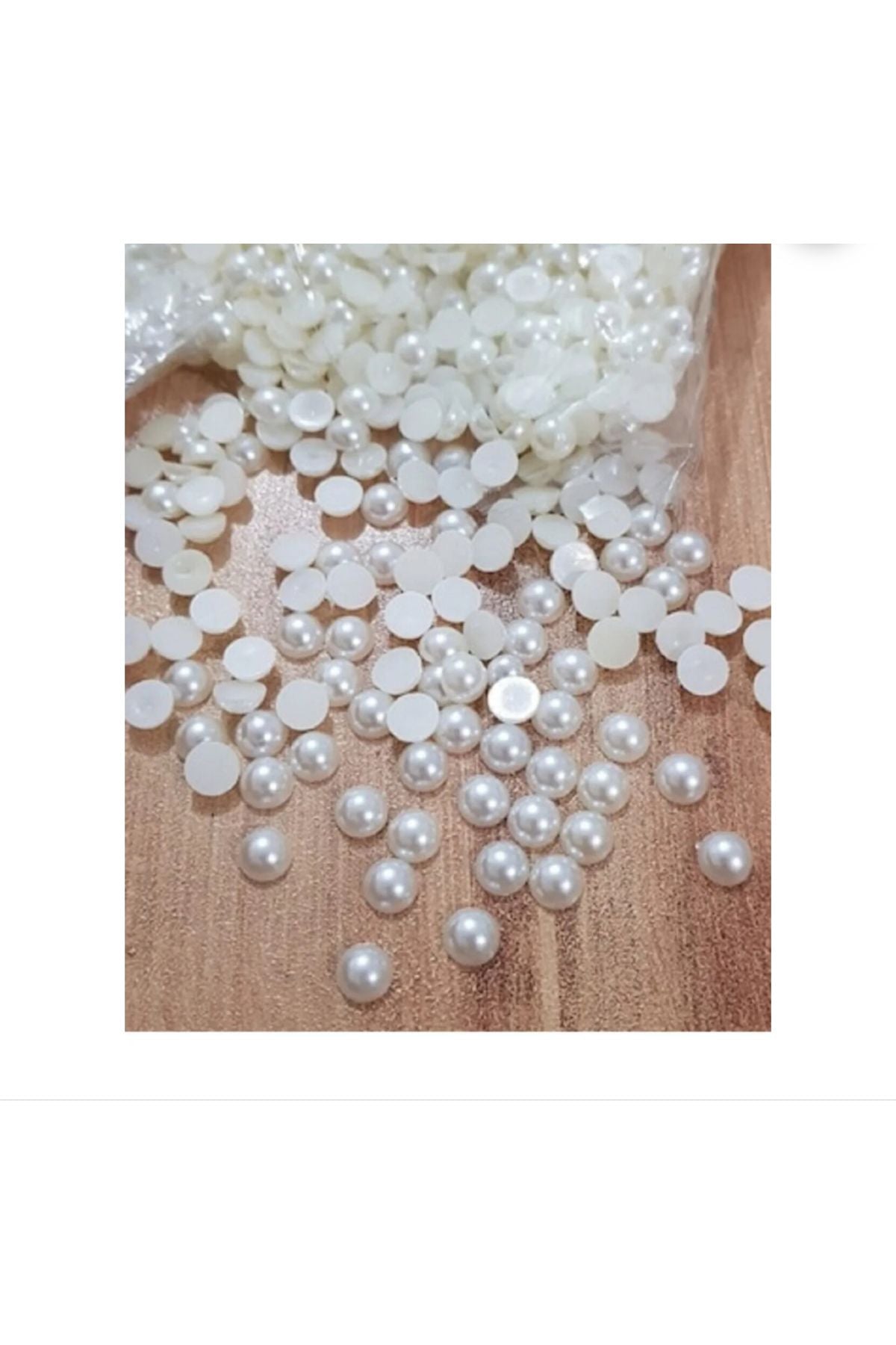 Yarım İnci 8mm 100 adetlik , Yarım İnci Süsleme