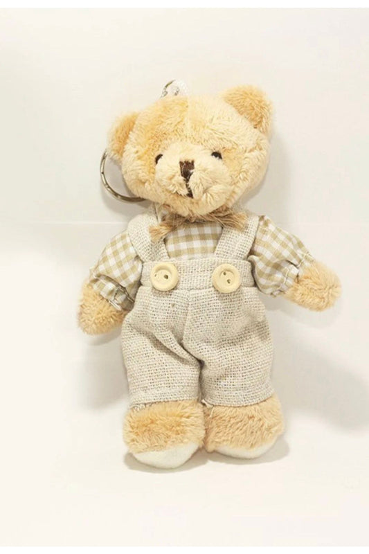 Kapı Süsü Ve Takı Yastığı Için Elbiseli Peluş Ayıcık (12cm)