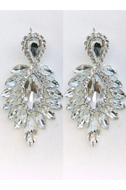 DAMEN OHRRINGE Kristall Stein Henna Hochzeit Braut Ohrringe