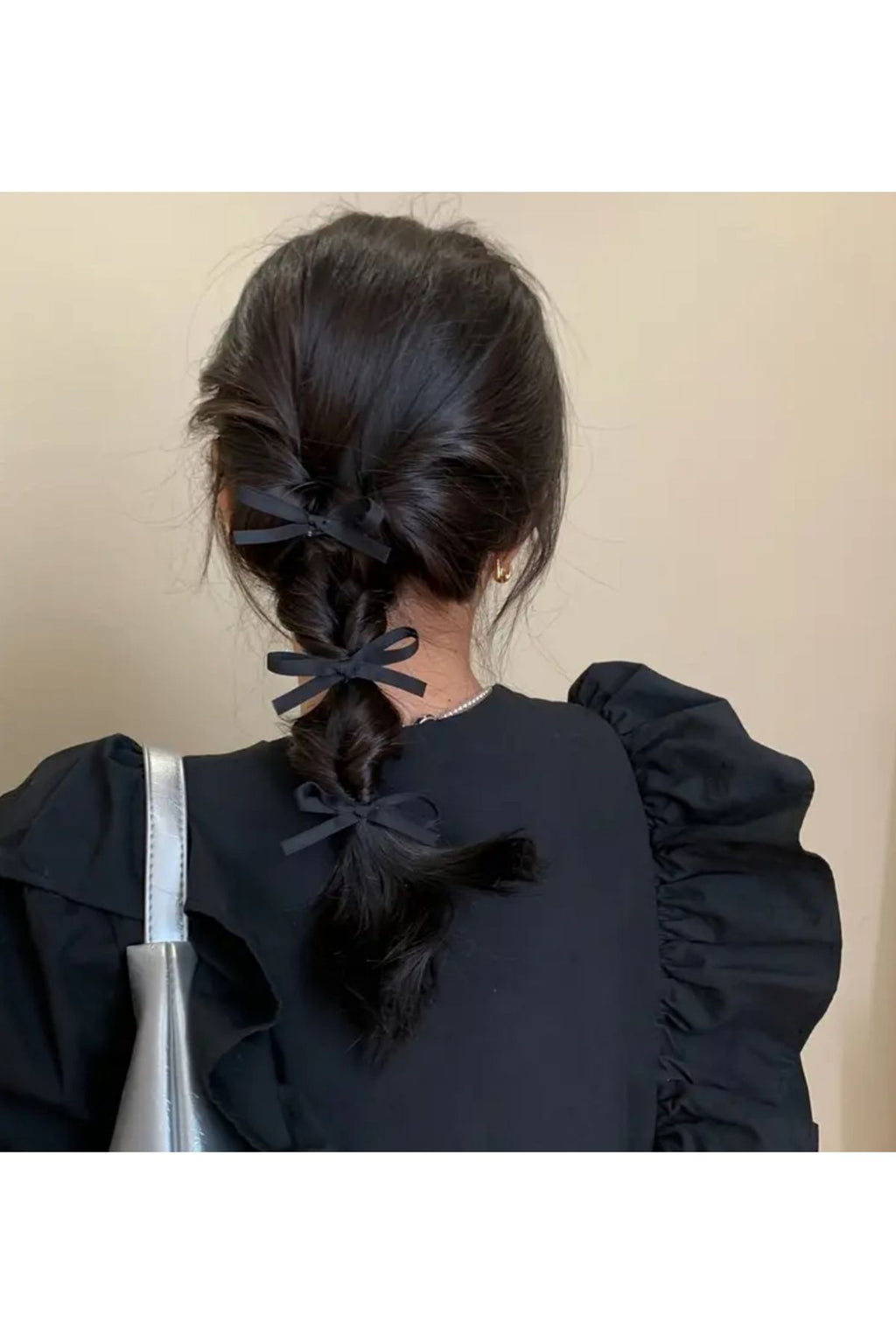 2-teiliges stilvolles Haarspangen-Set aus Stoffbändern, vielseitiges geflochtenes Haar-Accessoire