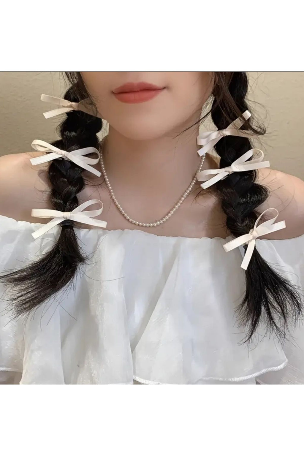 2-teiliges stilvolles Haarspangen-Set aus Stoffbändern, vielseitiges geflochtenes Haar-Accessoire