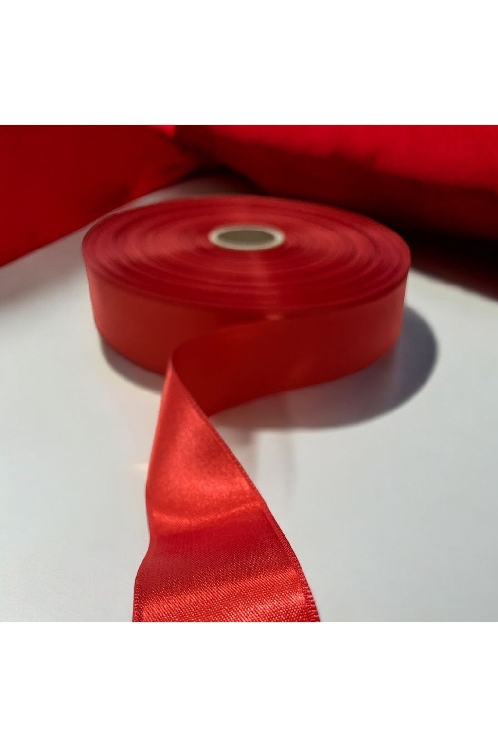 6cm Bordo Saten Kurdele  10 Metre Buket Yapımı için Uygundur