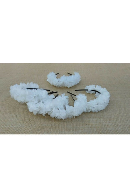 Kına Tacı Süslü Tef Nedime Bilekliği Seti Beyaz Kına Seti Beyaz