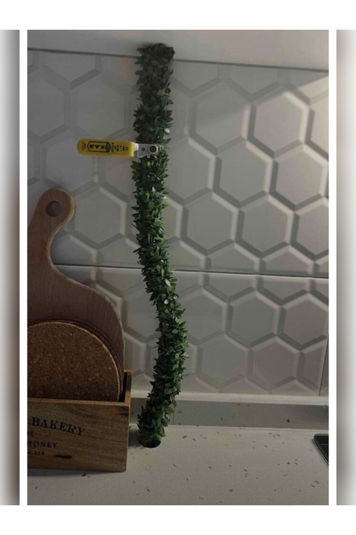 7 Meter Draht Blatt Erdgas Rohr Ornament Band künstliche Krone Efeu Blume Ornament