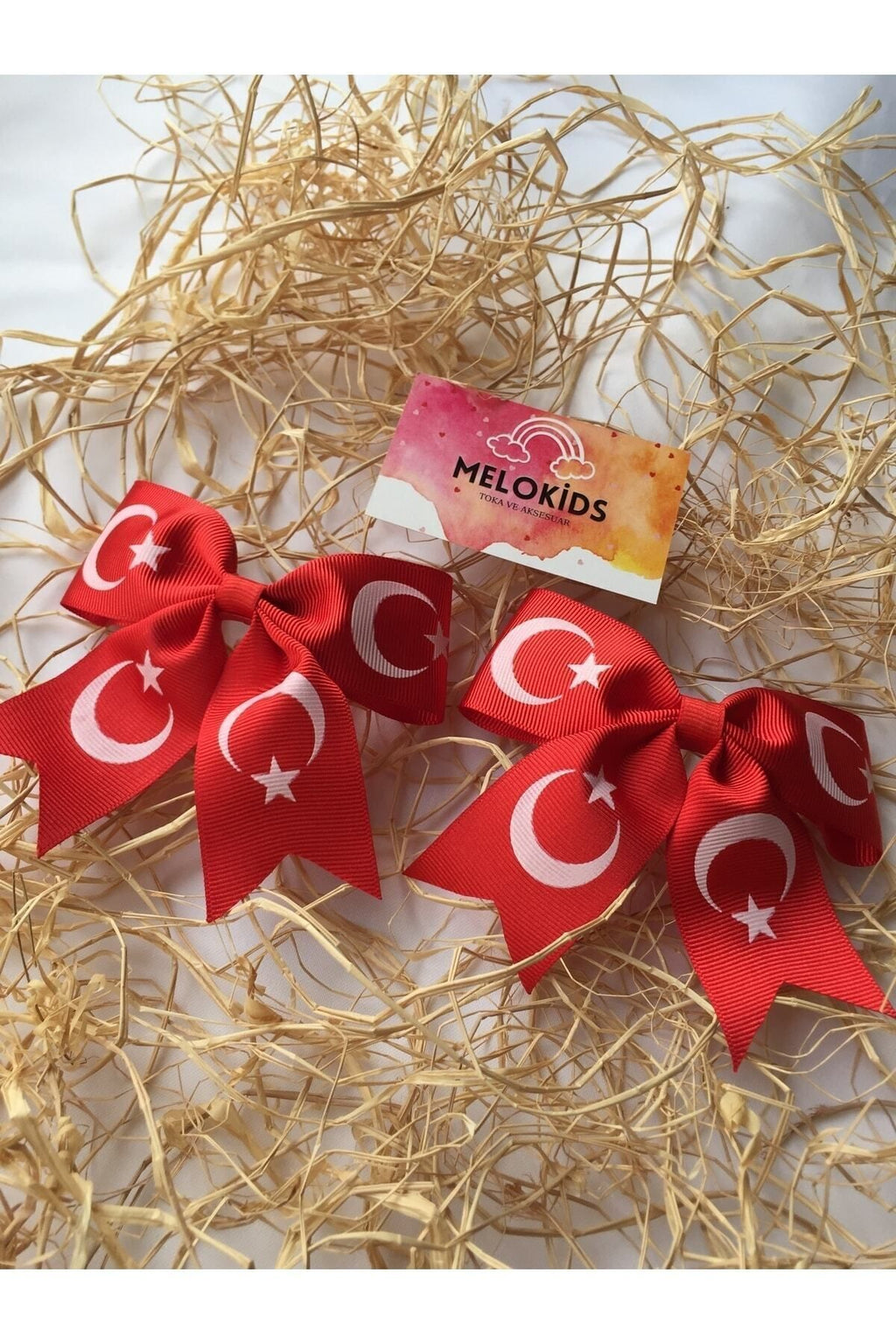 2 Adet Türk Bayrağı Klipsli Bayrak Toka