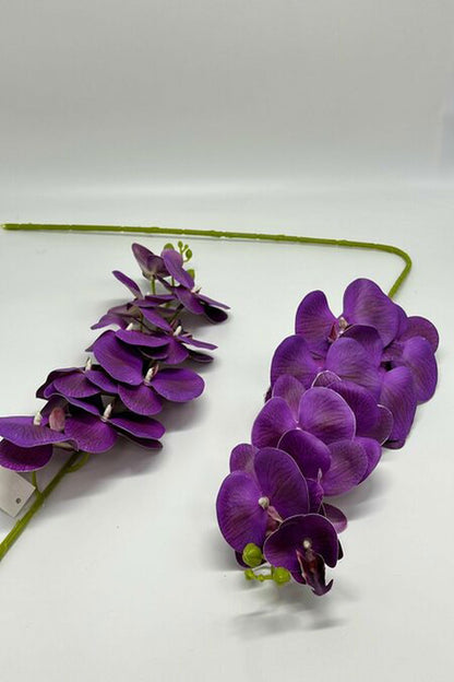 9-köpfige Orchidee im Wet-Look – realistische Kunstblume
