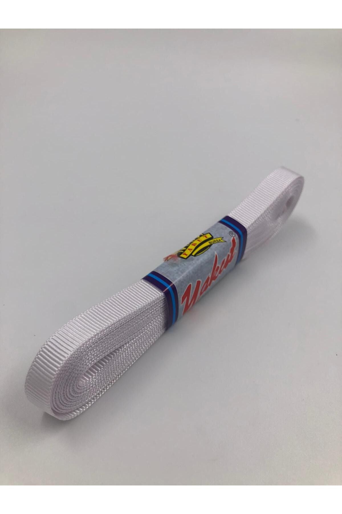 1cm 10mt Beyaz Grogren Kurdele