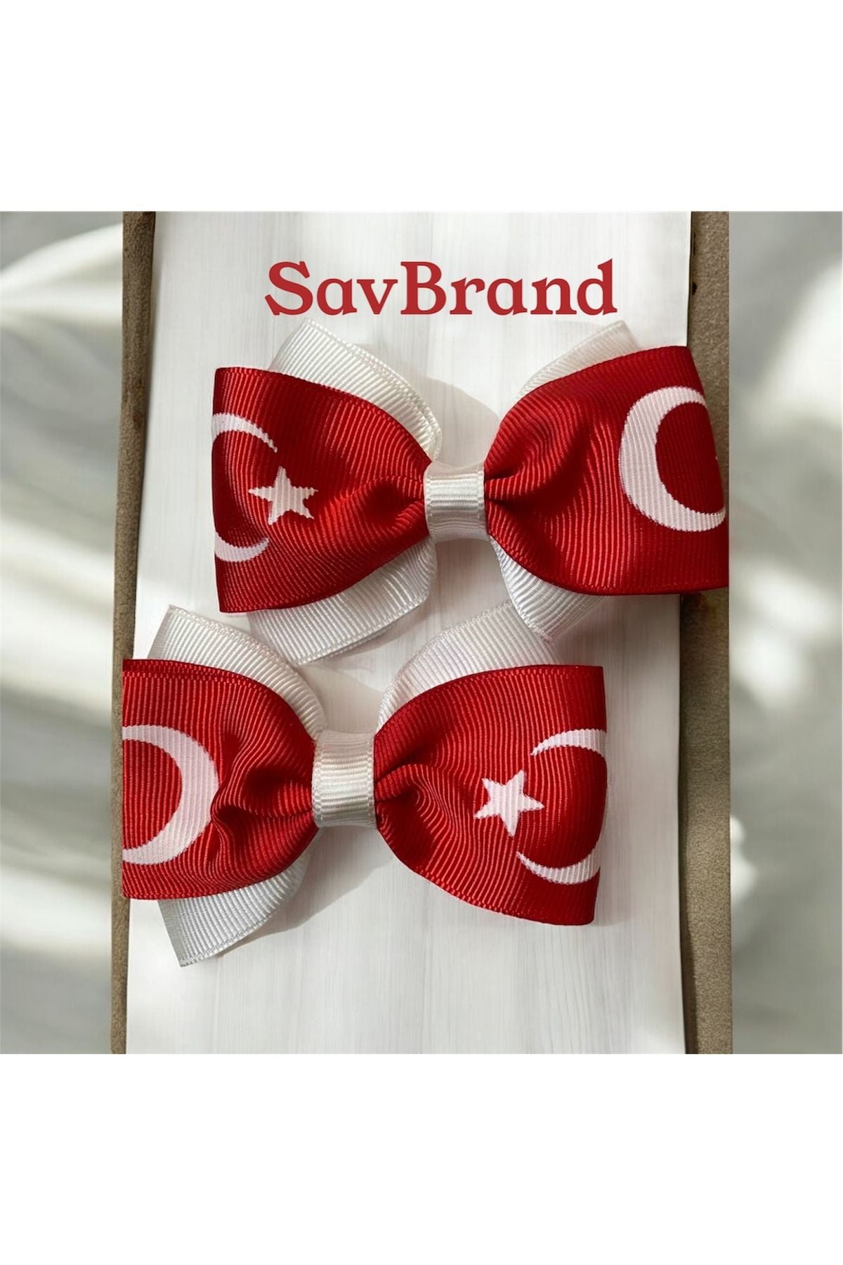 23 Nisan Çift Fiyonklu Klips Toka , 19 Mayıs Toka
