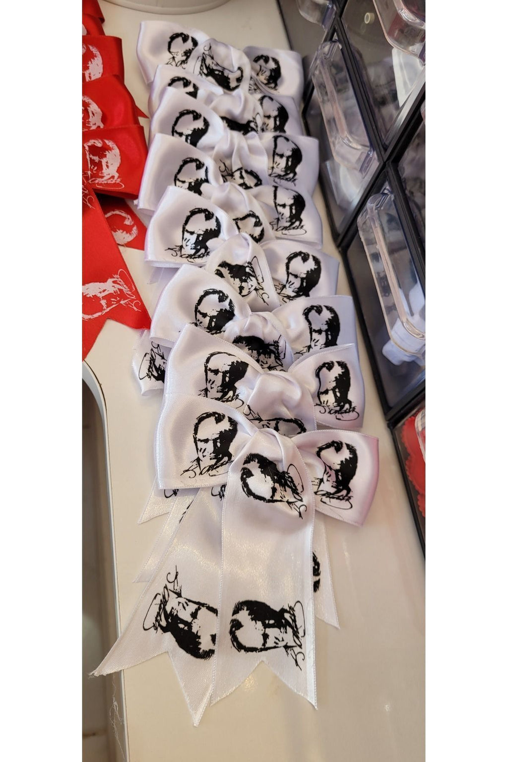 Atatürk desenli otomatik toka 12 li set