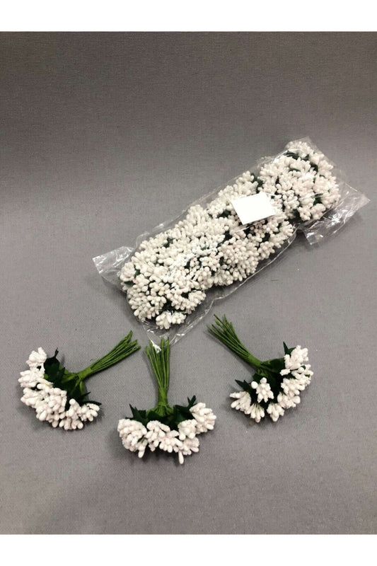 Beyaz Renkli Nikah Şekeri Bebe Hediyelik Süsleme Tohum 1 Paket 144lü
