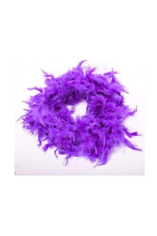 2 Meter Boa Dicke Otris Gänsefeder Lila (Breite: 10 cm)