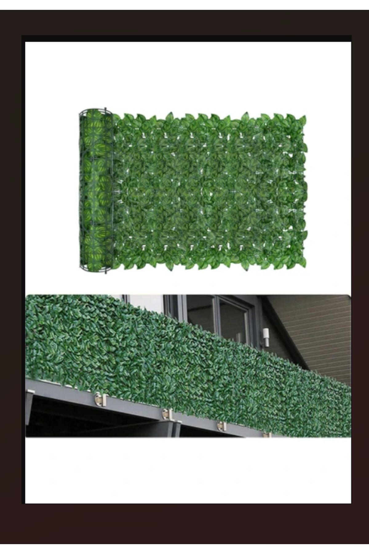 Dekoratif Metal Profil Çıtaları Dekorasyon Yapma Çıta Sarma Yeşil Yapraklı Yapay Sarmaşık 230 Cm.