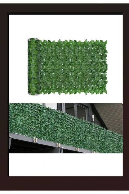 Dekoratif Metal Profil Çıtaları Dekorasyon Yapma Çıta Sarma Yeşil Yapraklı Yapay Sarmaşık 230 Cm.