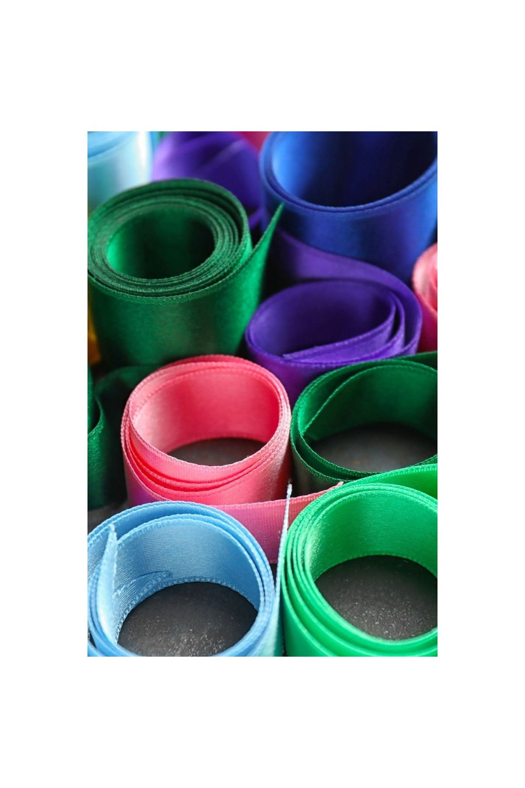 Saten Kurdele 6 cm Beyaz 5 Metre