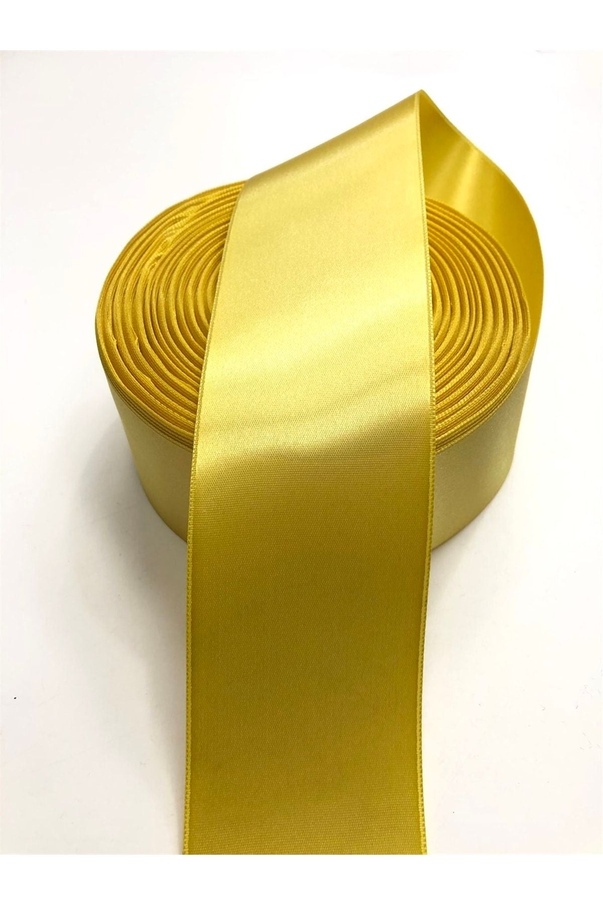 Açık Gold Saten Kurdele 6 cm 1 metre