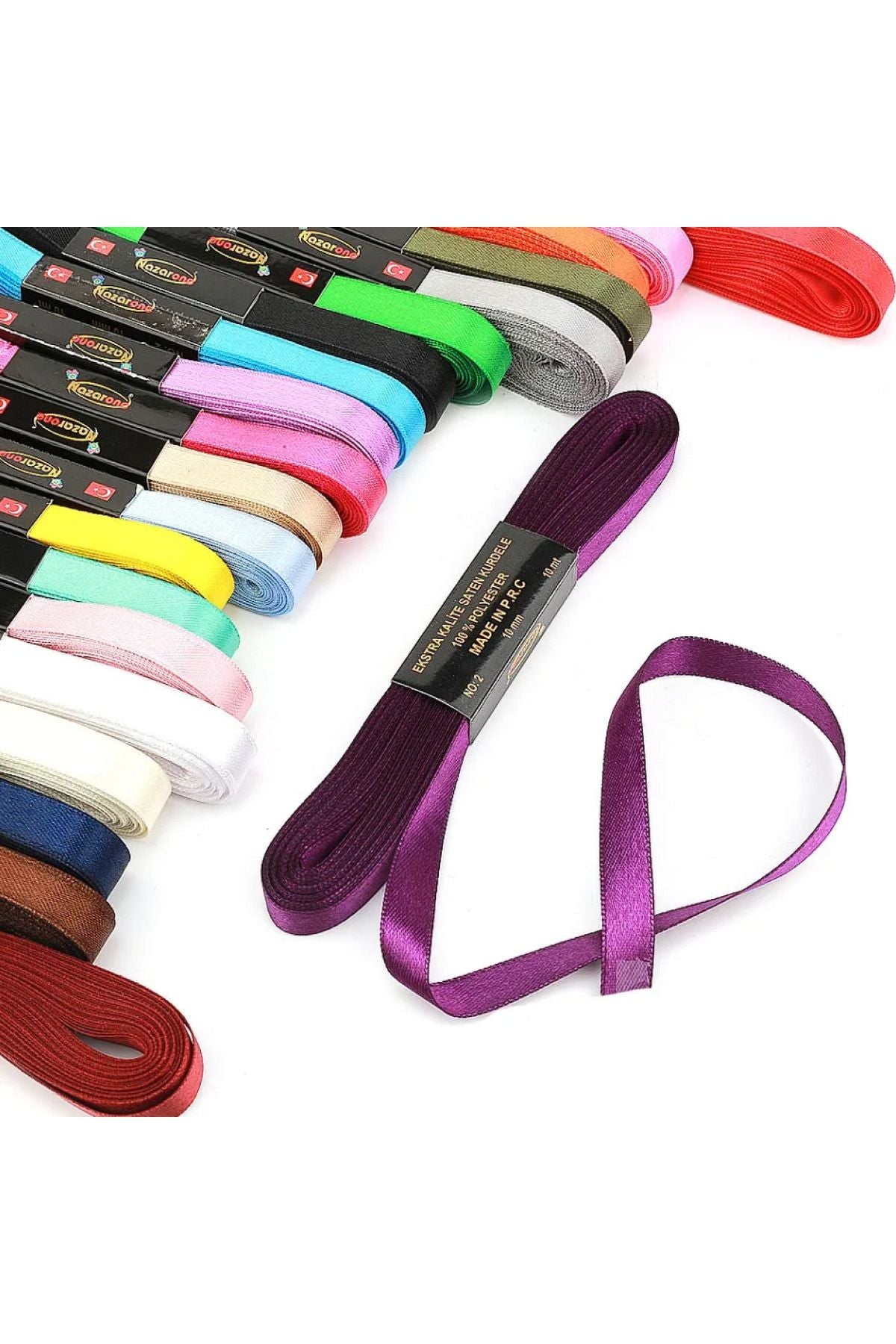 Yeşil Renk Saten Kurdele 1cm(10mm) 10metre