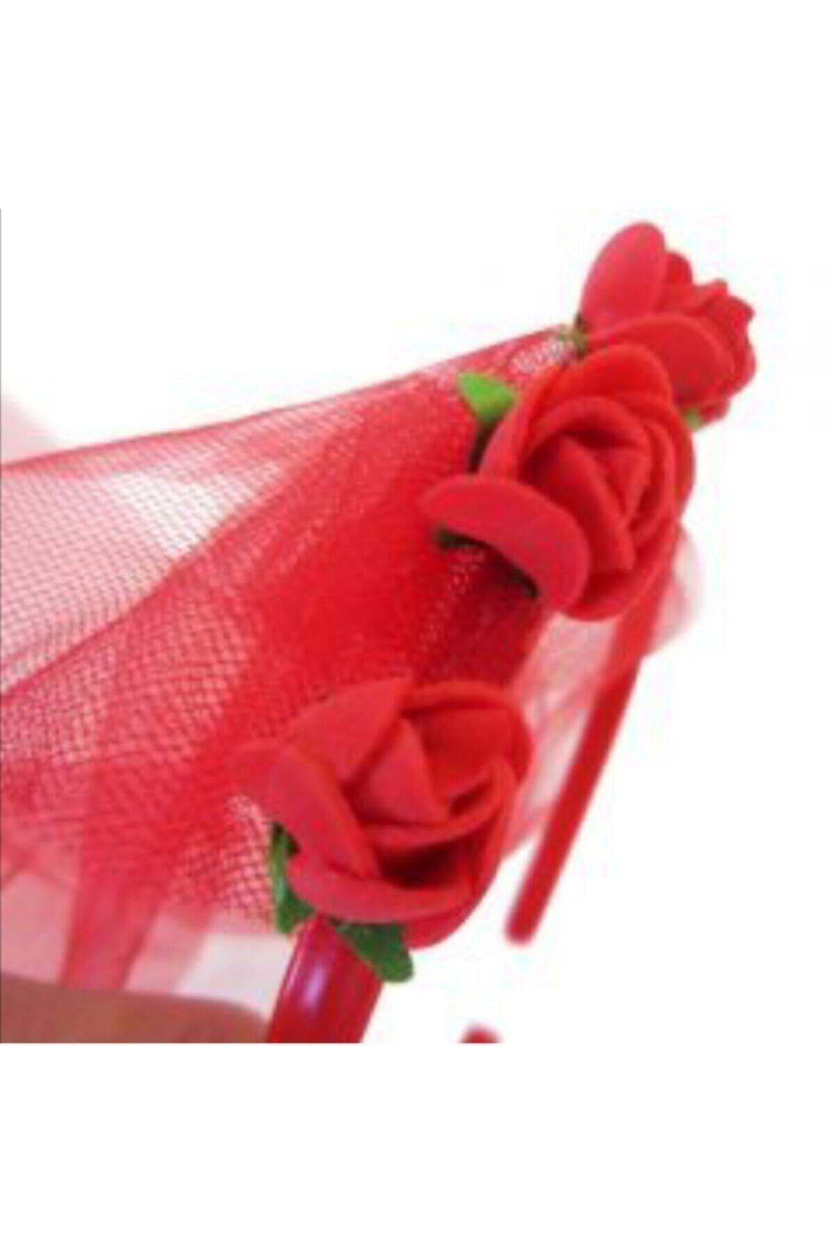 Brautjungfernkrone Rot Henna Nacht Accessoire 10 Stück