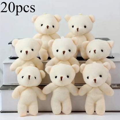 Plüschteddybär 20 Stück, für Taschenaccessoires und Blumenstraußherstellung