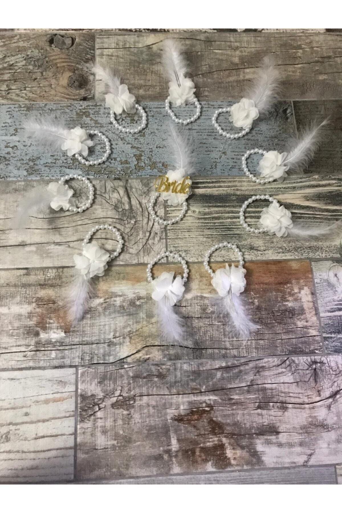 1 Bride Bileklik ve 10 Nedime Bilekliği Seti