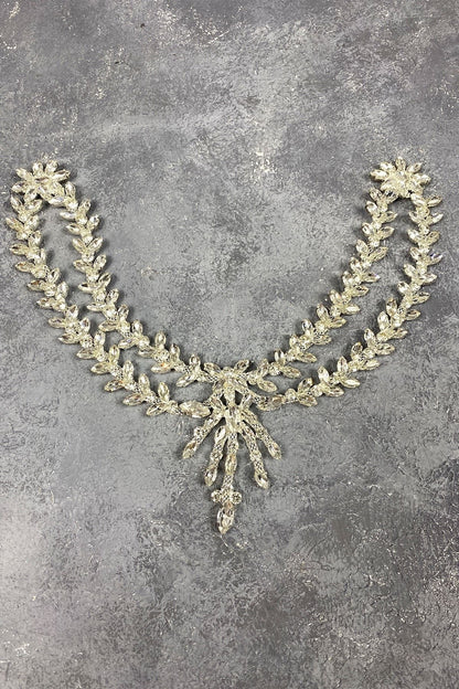 Brautkrone, Brauthaar-Accessoire, silbernes Sema-Stirnband, Braut- und Henna-Krone, Haar-Accessoire