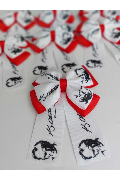 23 Nisan Atatürk Baskılı Kombin Toka Kırmızı Beyaz (paket Içeriği 13 Adettir.)